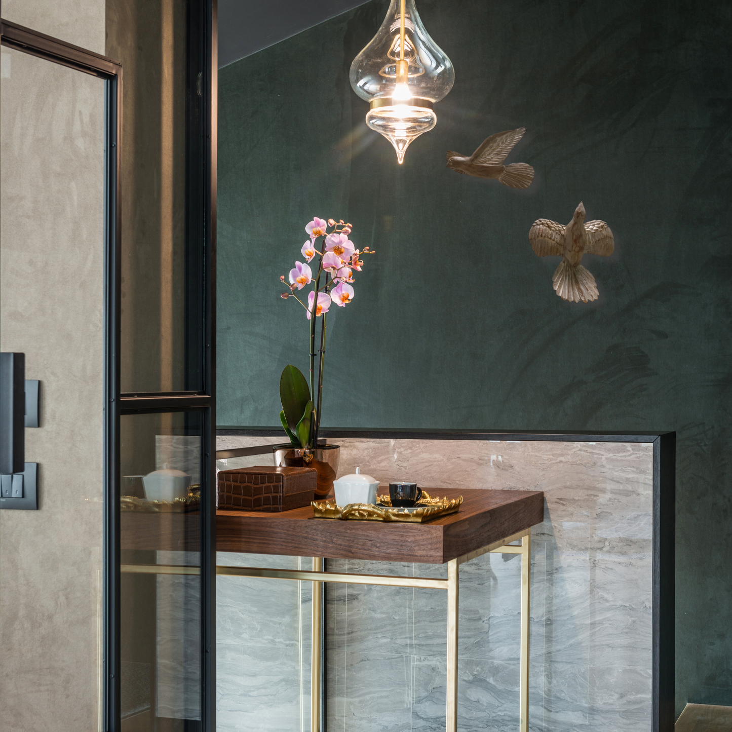 Decorativo de Pared Pareja de Pájaros